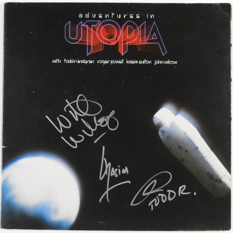 Todd Rundgren signed Adventures in Utopia album vinyl COA proof autographed STAR