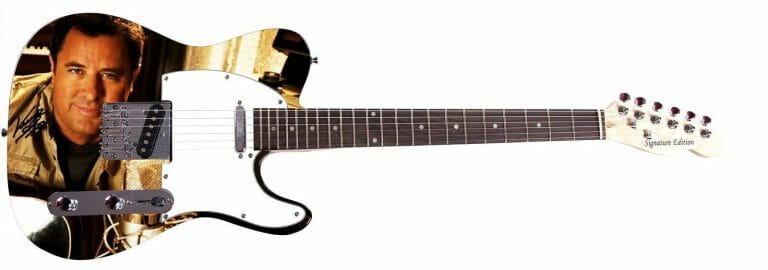 VINCE GILL AUTOGRAPHED SIGNED LIVE STUDIO MICROPHONE GRAPHICS PHOTO GUITAR ACOA
 COLLECTIBLE MEMORABILIA
