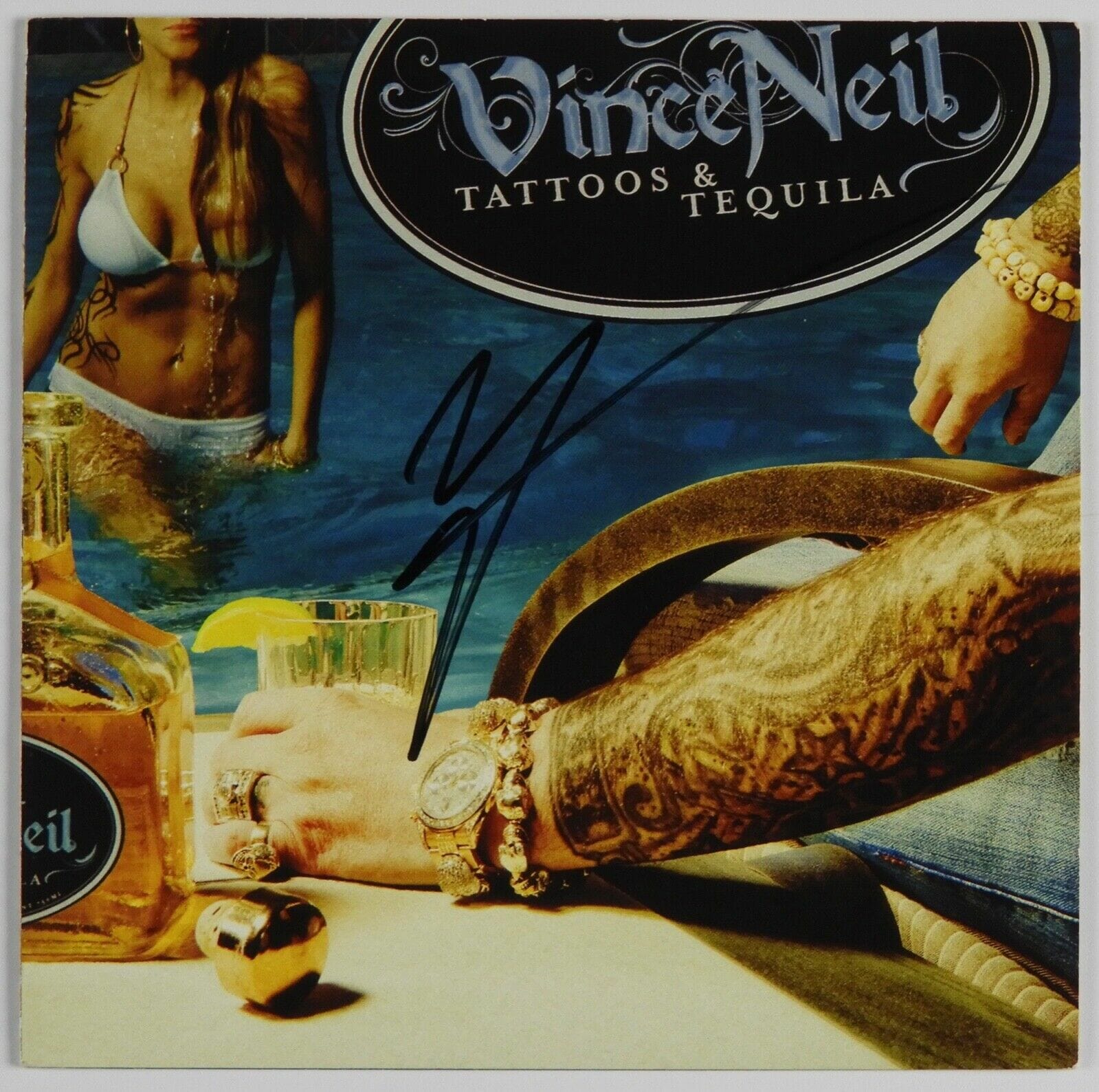 Vince Neil JSA COA signed autograph CD Booklet Motley Crue Tattoos & Tequila
Opens in a new window or tab