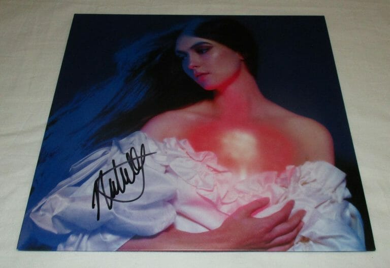 WEYES BLOOD SIGNED IN THE DARKNESS HEARTS AGLOW VINYL RECORD JSA
 COLLECTIBLE MEMORABILIA
