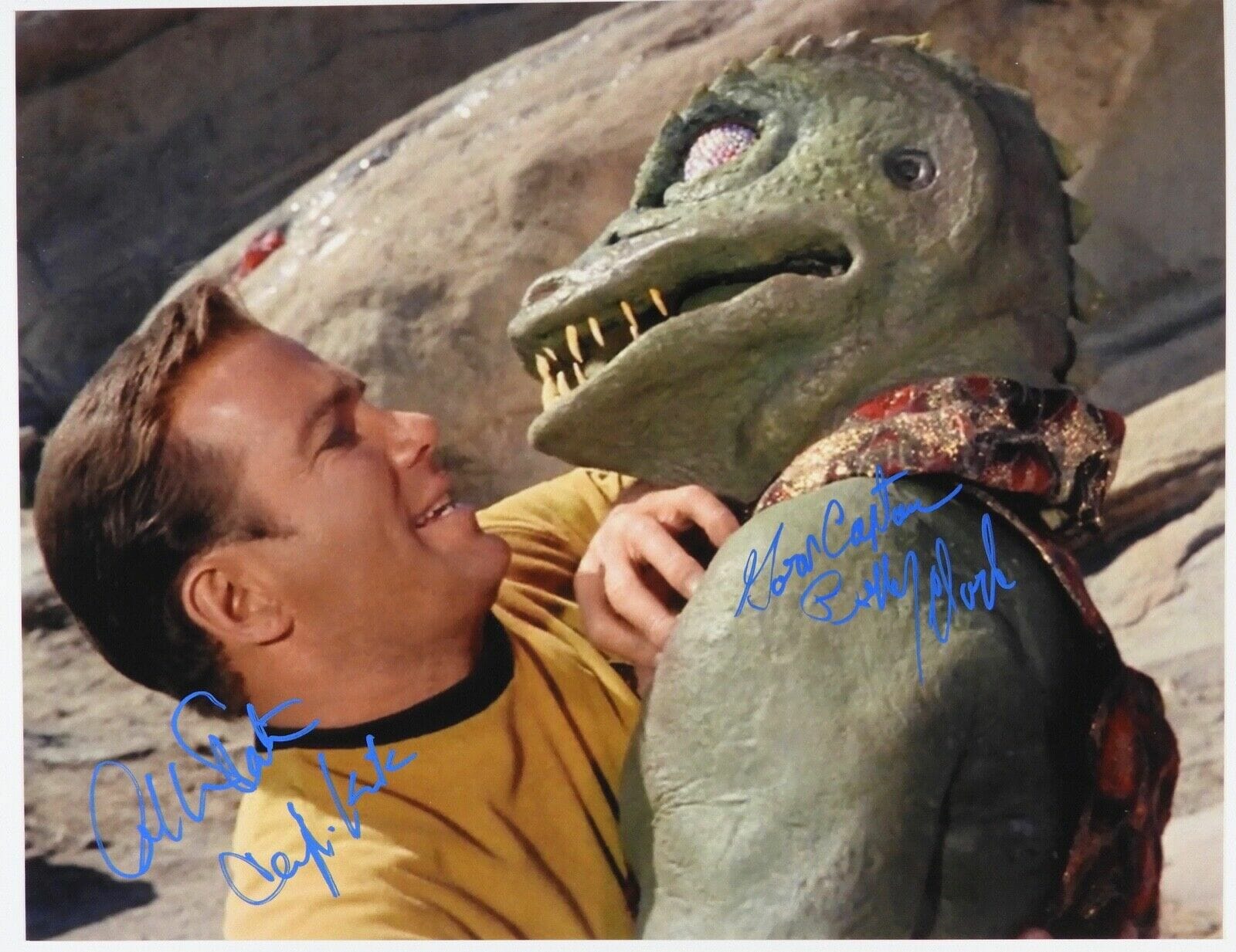 William Shatner Bobby Clark Gorn Signed Autograph Jsa Star Trek Kirk 11