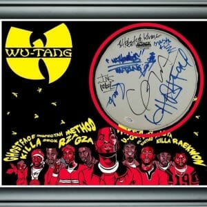 Wu Tang Autographed Custom Framed Drum Head Drumhead Display ACOA
Opens in a new window or tab