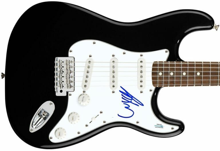 WYCLEF JEAN AUTOGRAPHED SIGNED GUITAR THE FUGEES ACOA
 COLLECTIBLE MEMORABILIA
