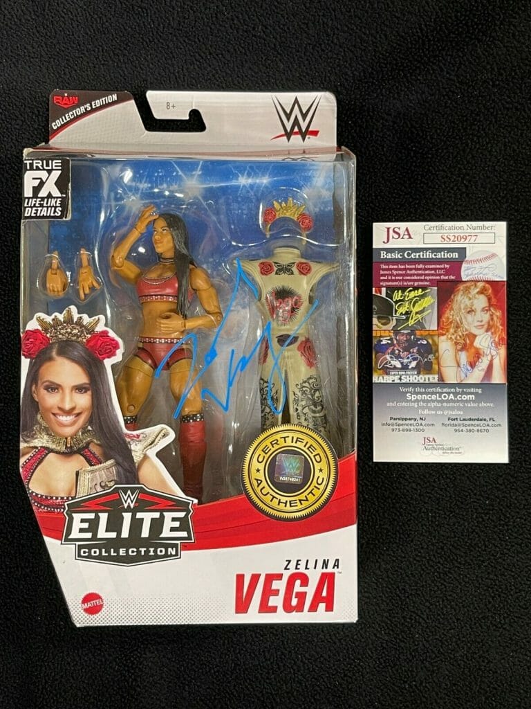 Zelina Vega Signed WWE Elite Collectors Edition Action Figure JSA COA ...