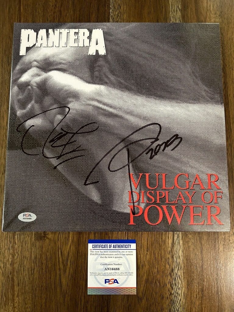 Phil Anselmo Signed Pantera Vulgar Display of Power Album Proof Autographed Vinyl Record Phil Anselmo Signed Pantera Vulgar Display of Power Album Proof Autographed Vinyl Record