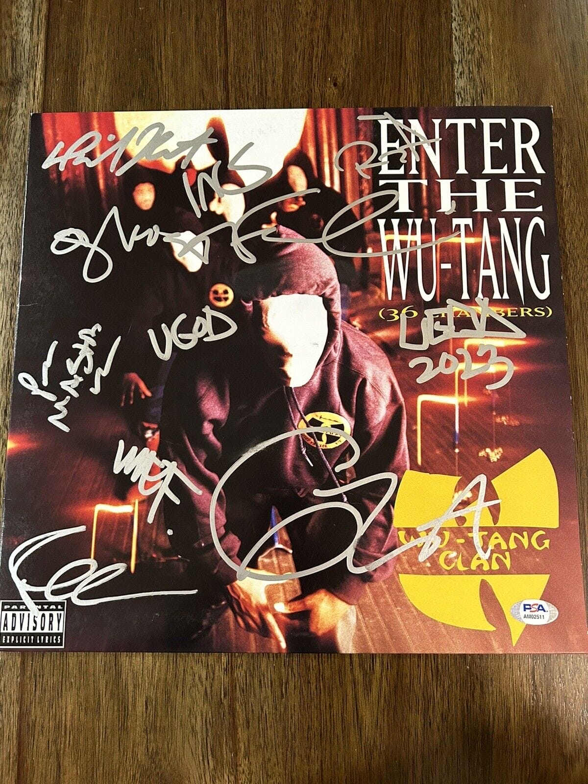 ‘Wu Tang Clan’ Signed ‘36 Chambers’ Vinyl Album Record Wu-Tang 8 ...