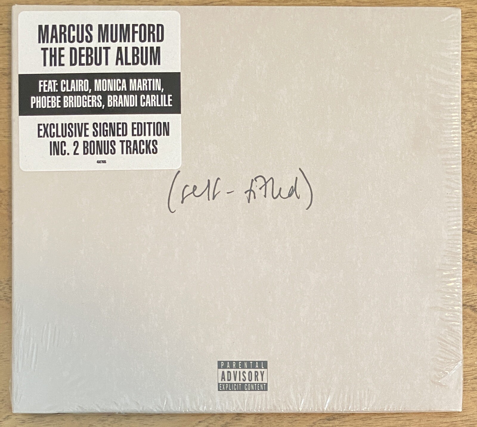 MARCUS MUMFORD AND & SONS SELF-TITLED CD (2022) SIGNED AUTOGRAPHED NEW IN HAND COLLECTIBLE MEMORABILIA