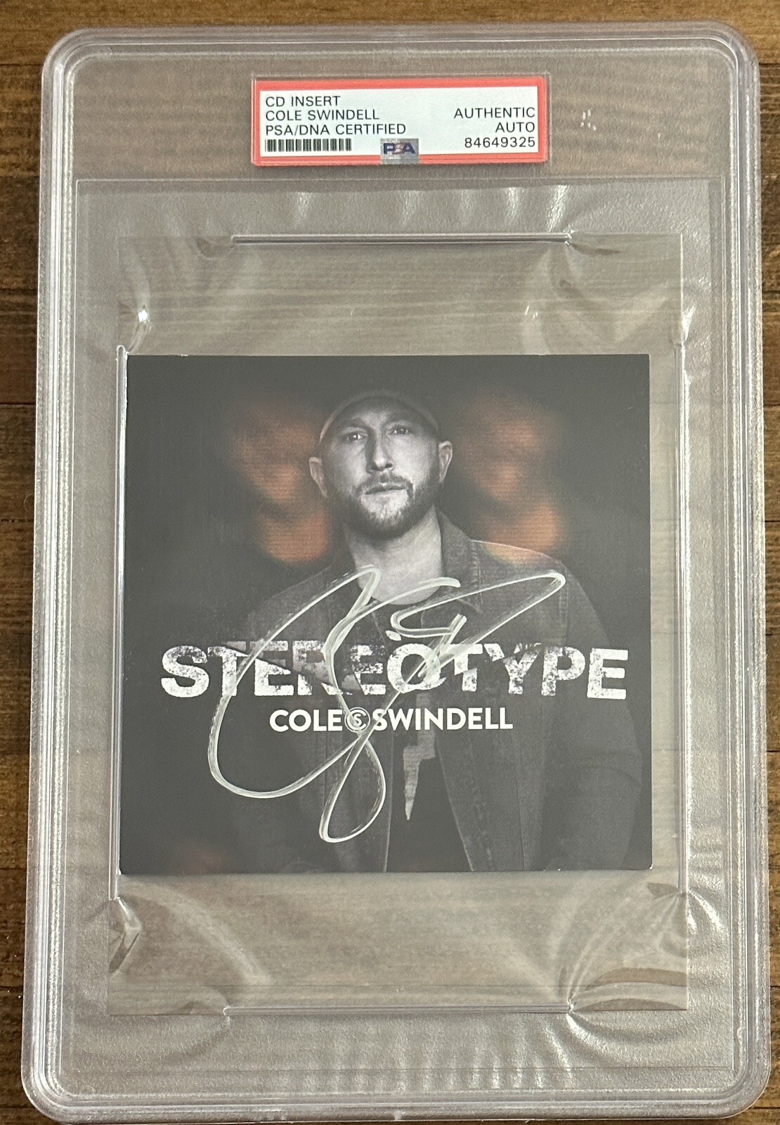 Signed COLE SWINDELL CD Insert Stereotype Album Autographed PSA DNA CERTIFIED