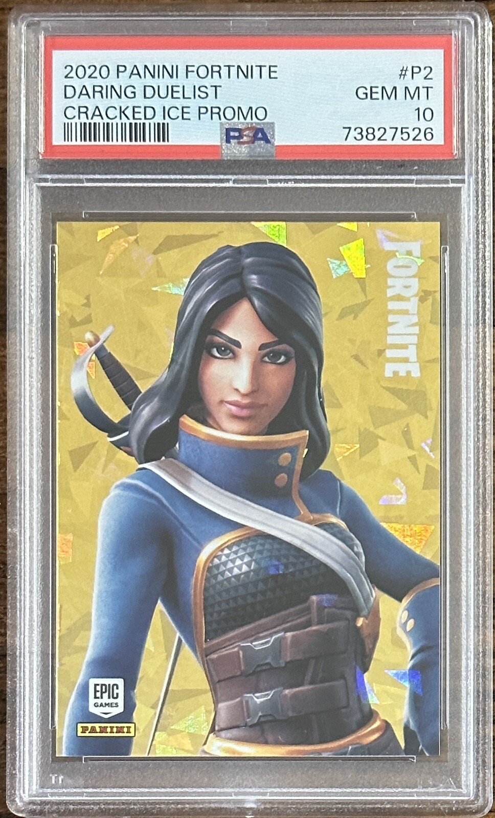 2020 PANINI FORTNITE DARING DUELIST P2 PROMO CRACKED ICE PSA GEM MINT 10