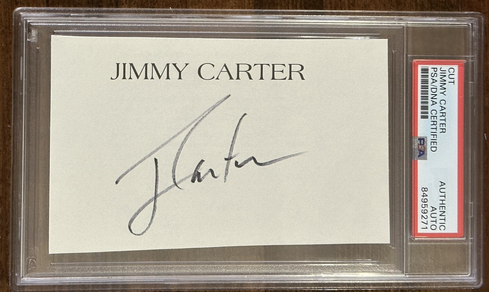 PRESIDENT JIMMY CARTER SIGNED CUT SIGNATURE PSA DNA COA AUTHENTIC AUTOGRAPH
