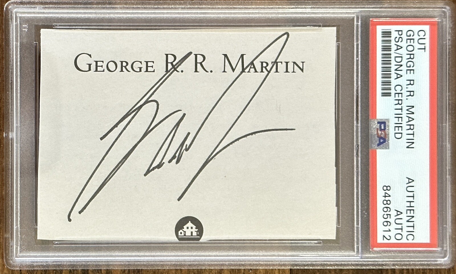 GEORGE RR MARTIN SIGNED BOOK CUT GAME OF THRONES AUTHOR AUTOGRAPH PSA DNA COA