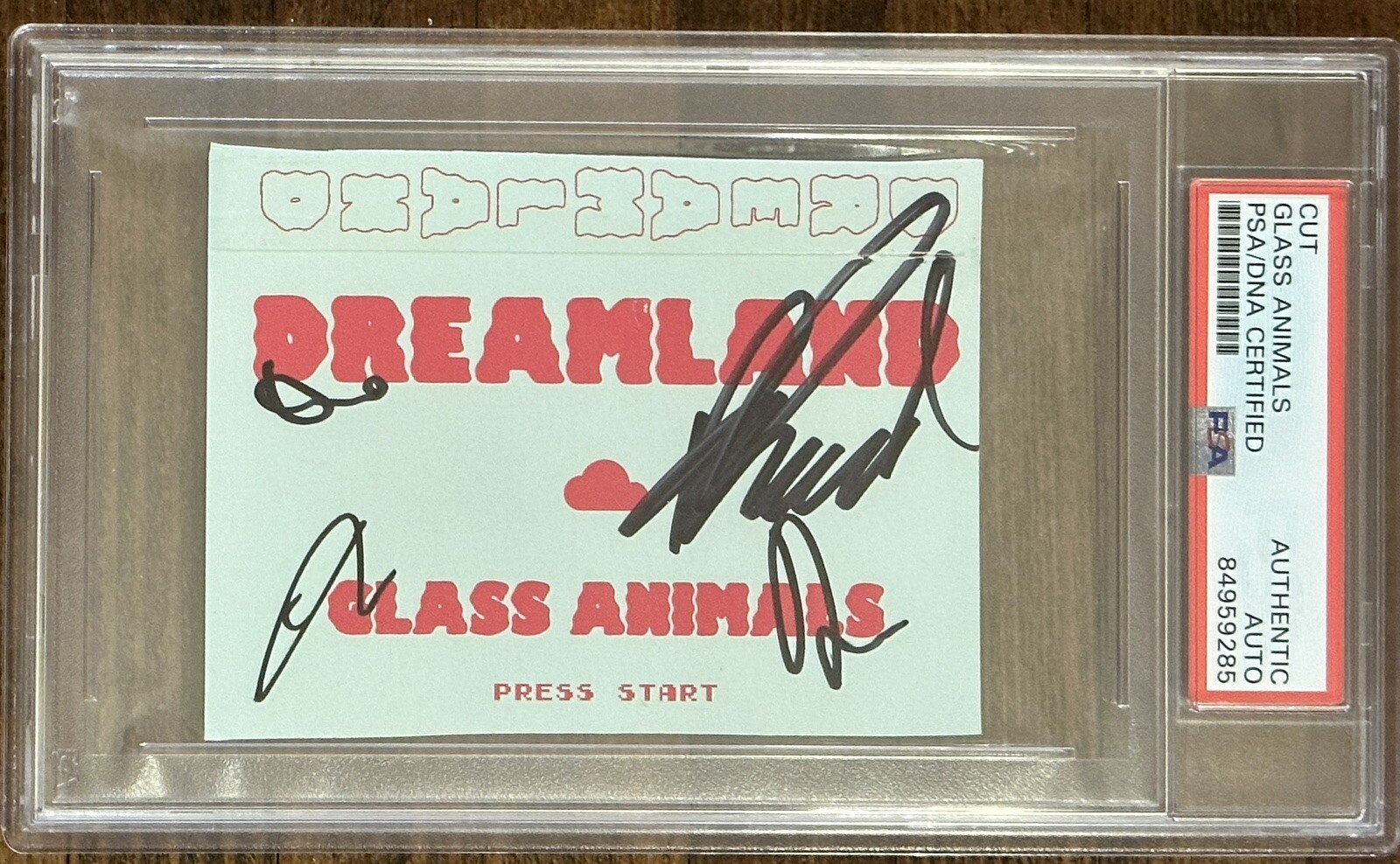 GLASS ANIMALS Complete Band SIGNED Dreamland Cover PSA DNA COA Autograph