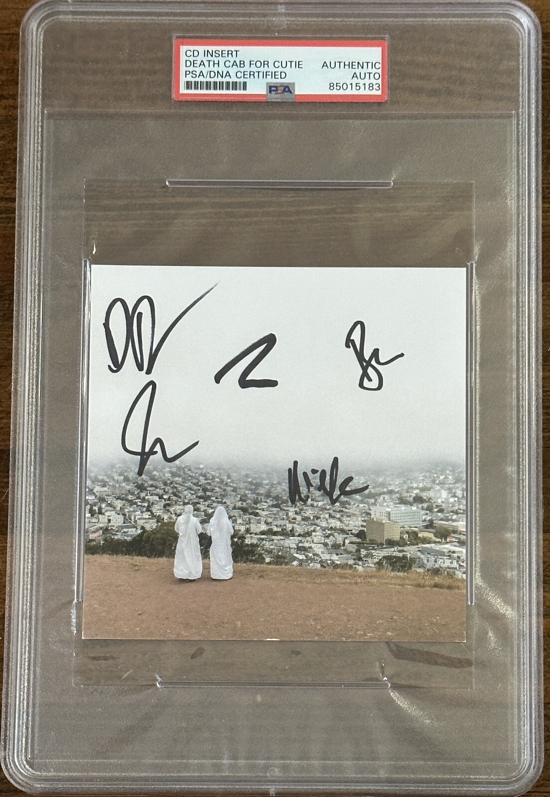 Death Cab For Cutie Asphalt Meadows AUTOGRAPHED BAND SIGNED ART CARD PSA DNA COA