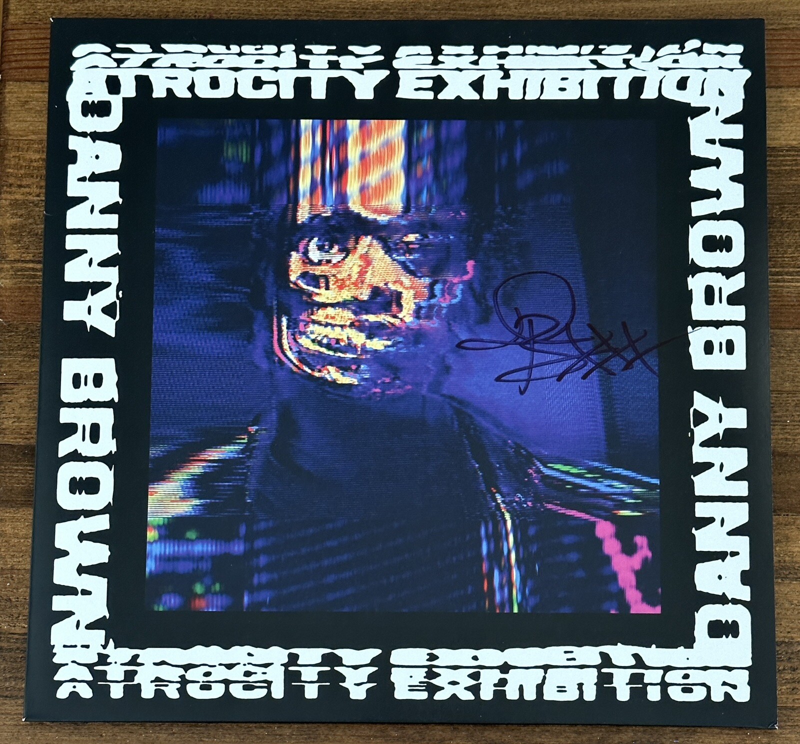 Danny Brown ‎Atrocity Exhibition Signed Autographed VINYL 2x LP Record Newbury