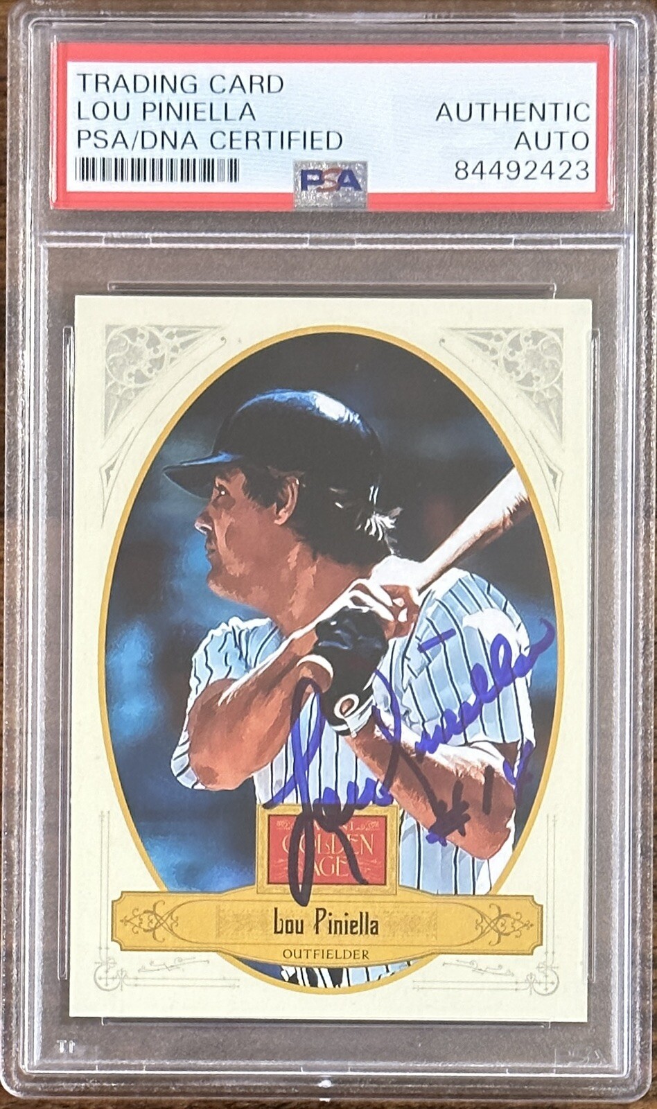 2012 Panini Golden Age Lou Piniella HOF Signed Trading Card PSA DNA Autograph
