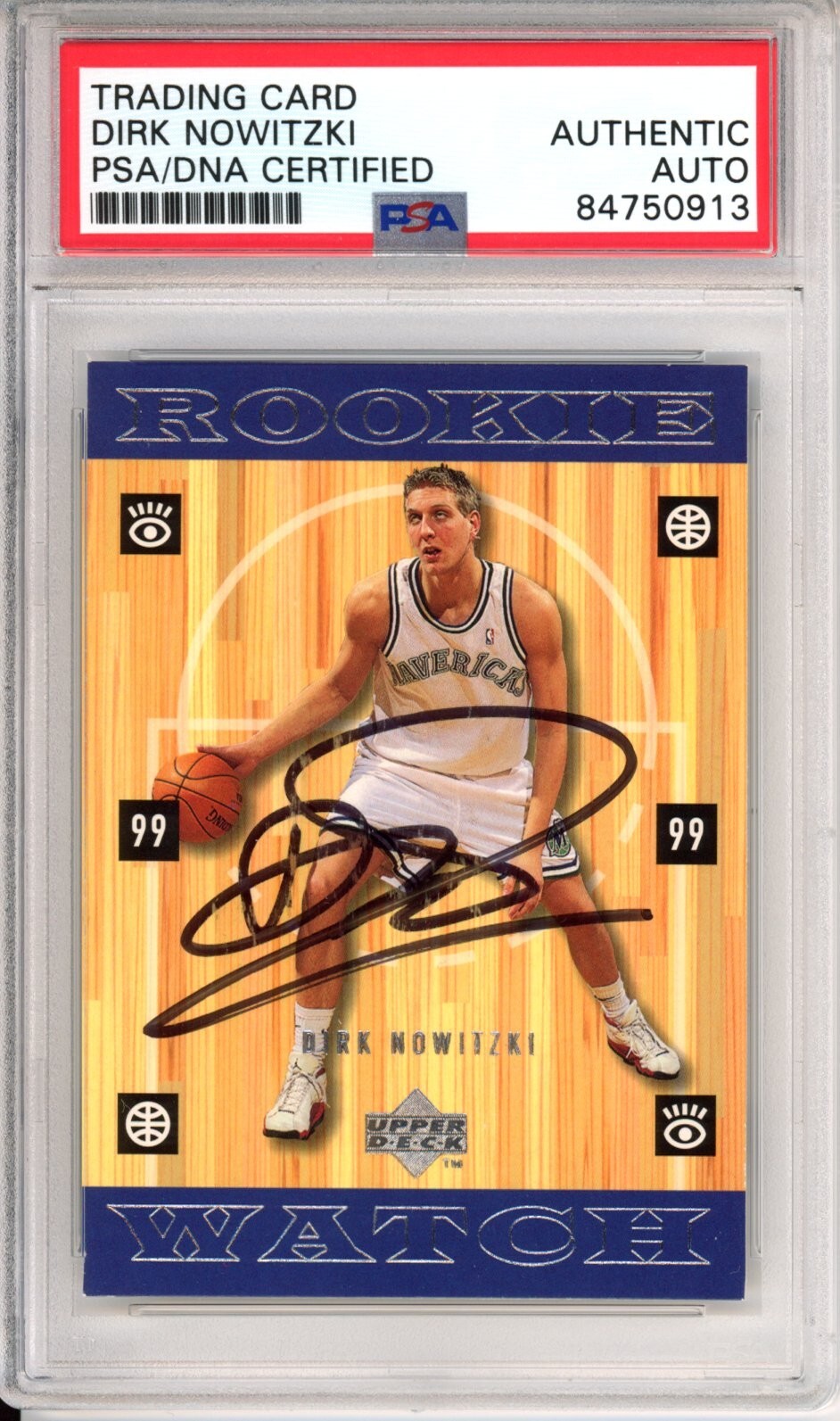 1998 98/99 Upper Deck Dirk Nowitzki Rookie RC Signed PSA DNA AUTOGRAPH HOF