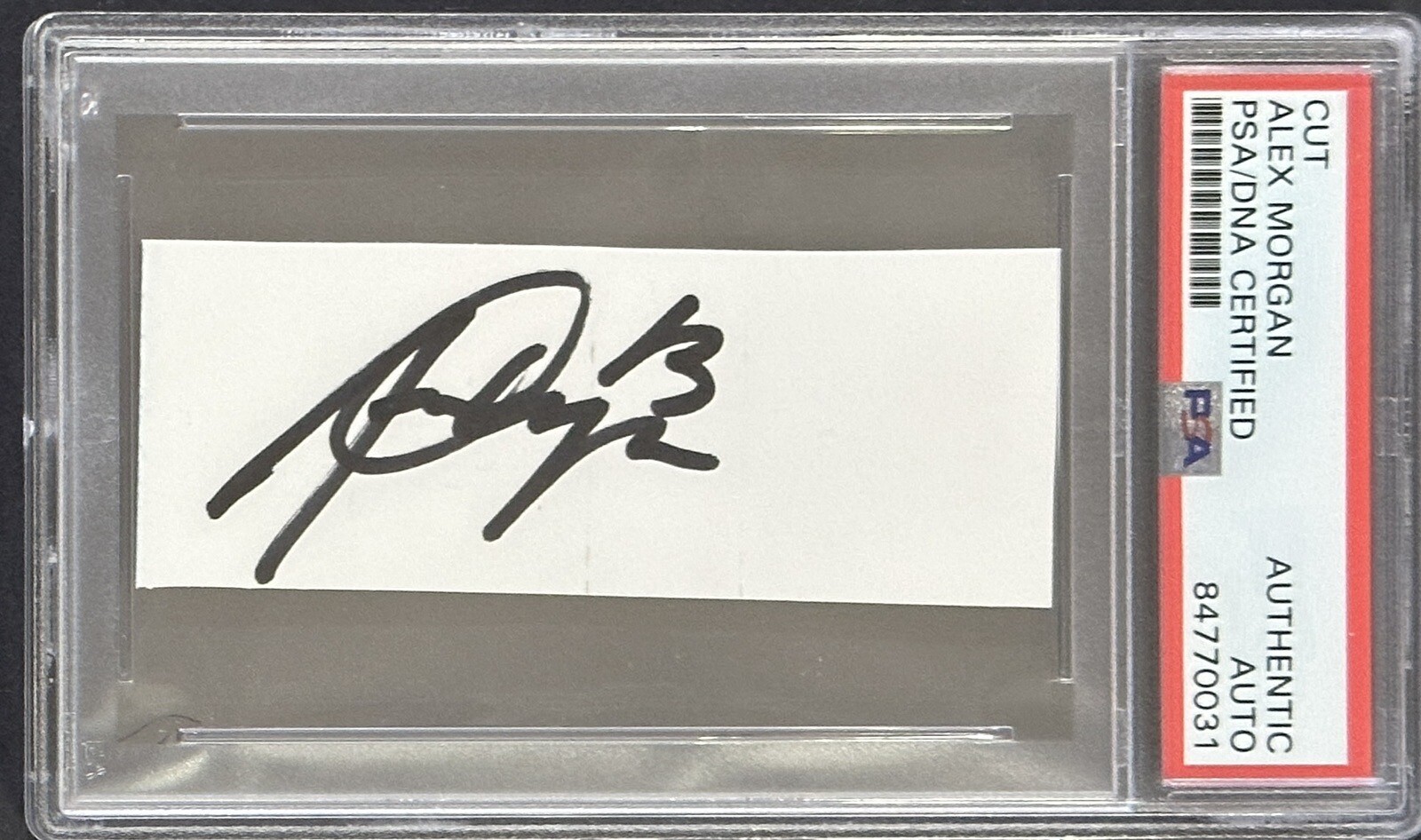 Alex Morgan Team USA Soccer World Cup Star Signed Cut Signature PSA DNA COA Auto
