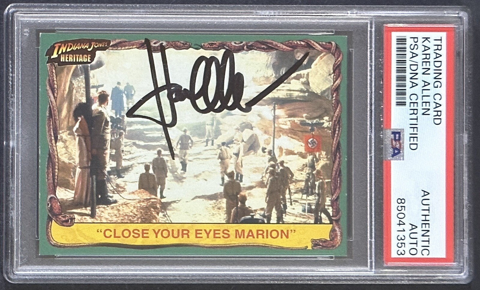 1981 Topps Indiana Jones Karen Allen SIGNED Marion Card PSA DNA COA Autograph