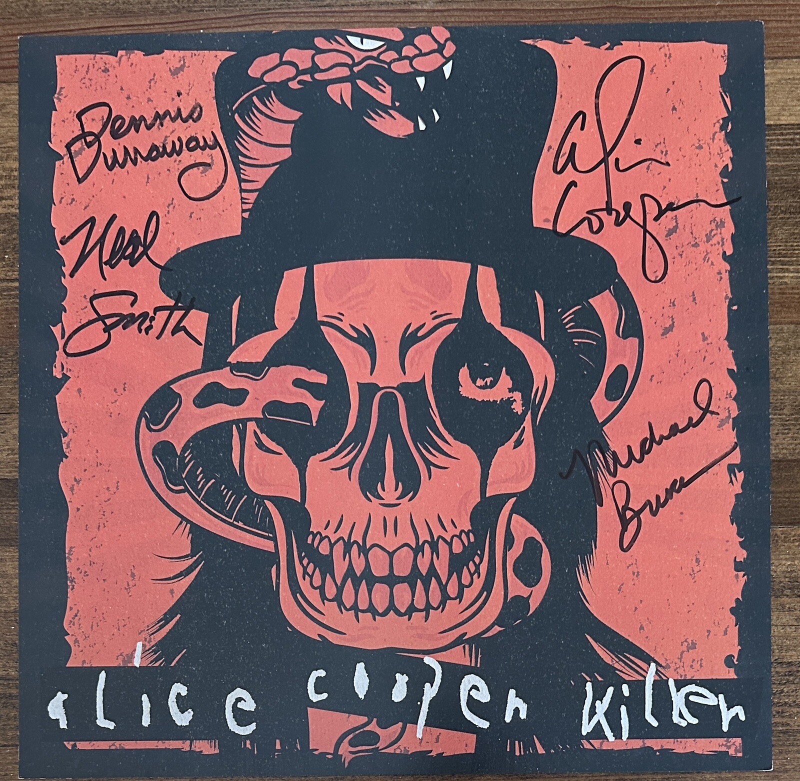 Alice Cooper Killer Deluxe Vinyl SIGNED FULL BAND Original Members AUTOGRAPH #2