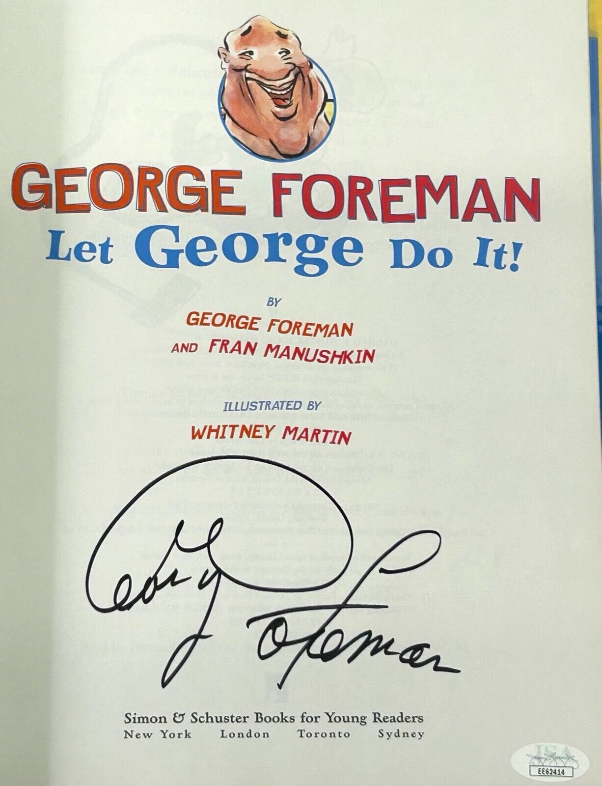 GEORGE FOREMAN Signed Autograph Book 
