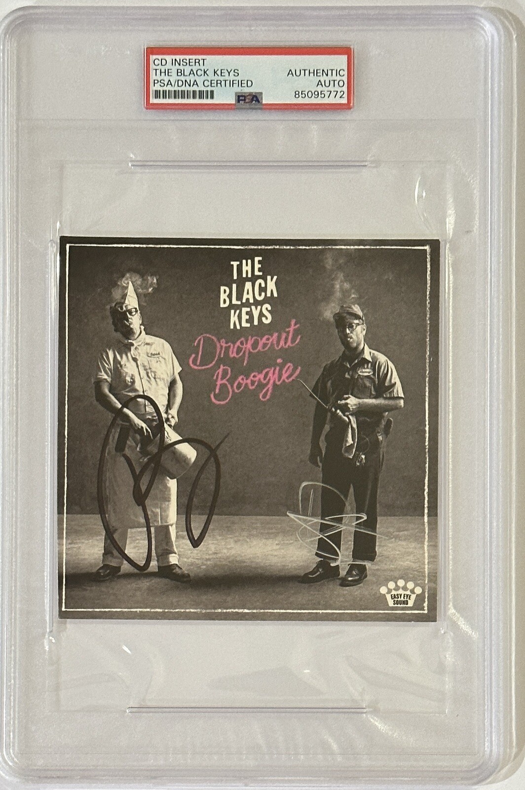SIGNED The Black Keys Dropout Boogie CD Cover PSA DNA COA Certified Autographed