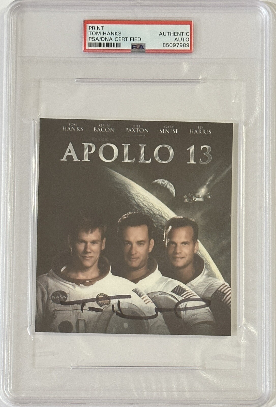 Tom Hanks SIGNED Apollo 13 Movie Poster Print PSA DNA COA Autograph NASA