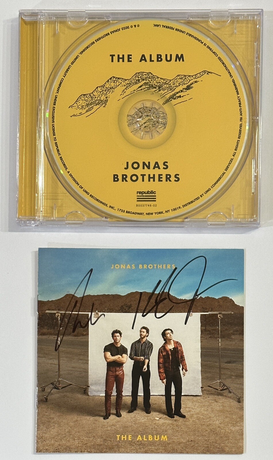 Jonas Brothers Nick Joe & Kevin Signed The Album CD Cover PSA DNA Certified COA