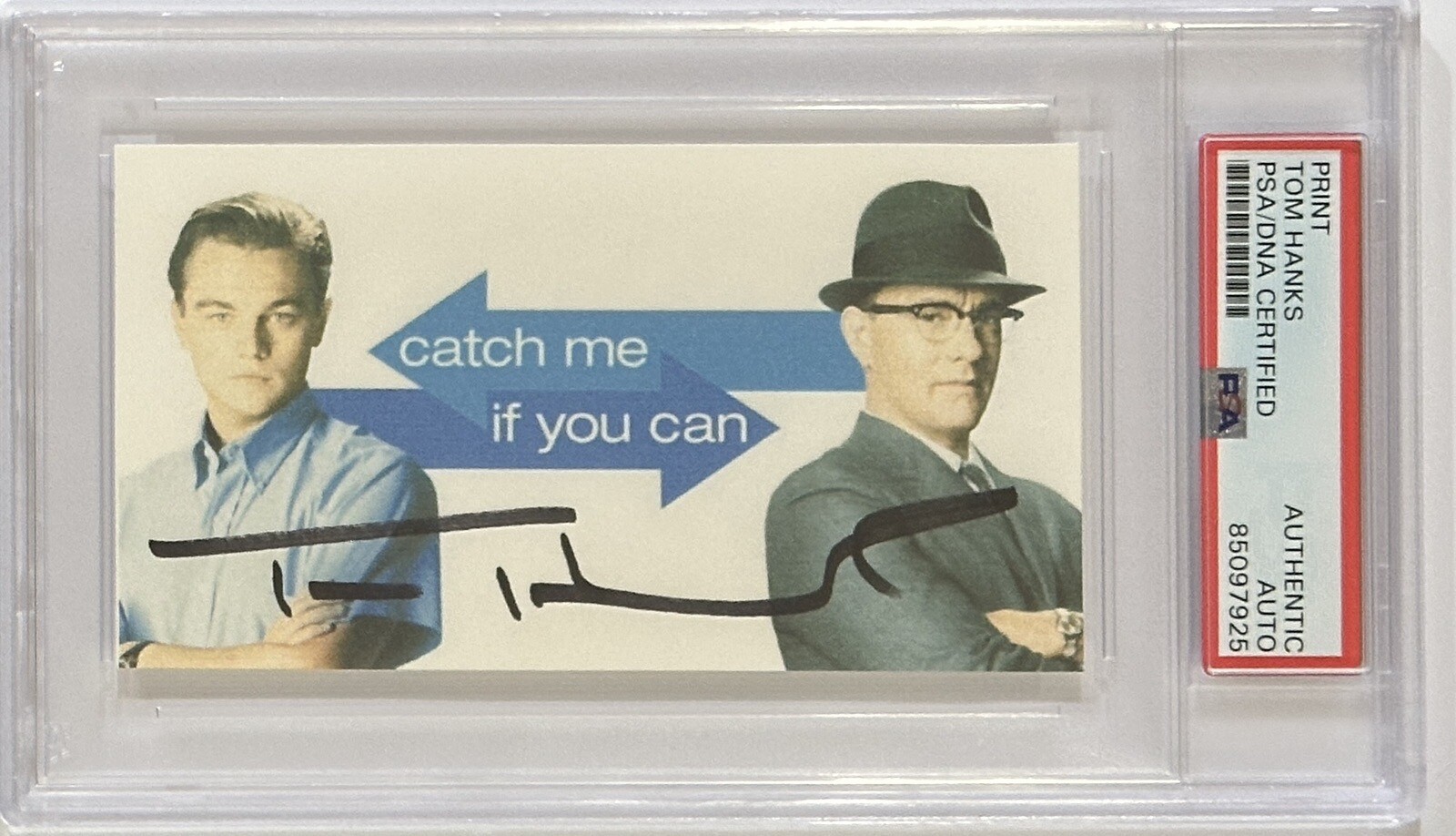 Tom Hanks SIGNED Catch Me If You Can Picture Print PSA DNA COA Autographed Leo