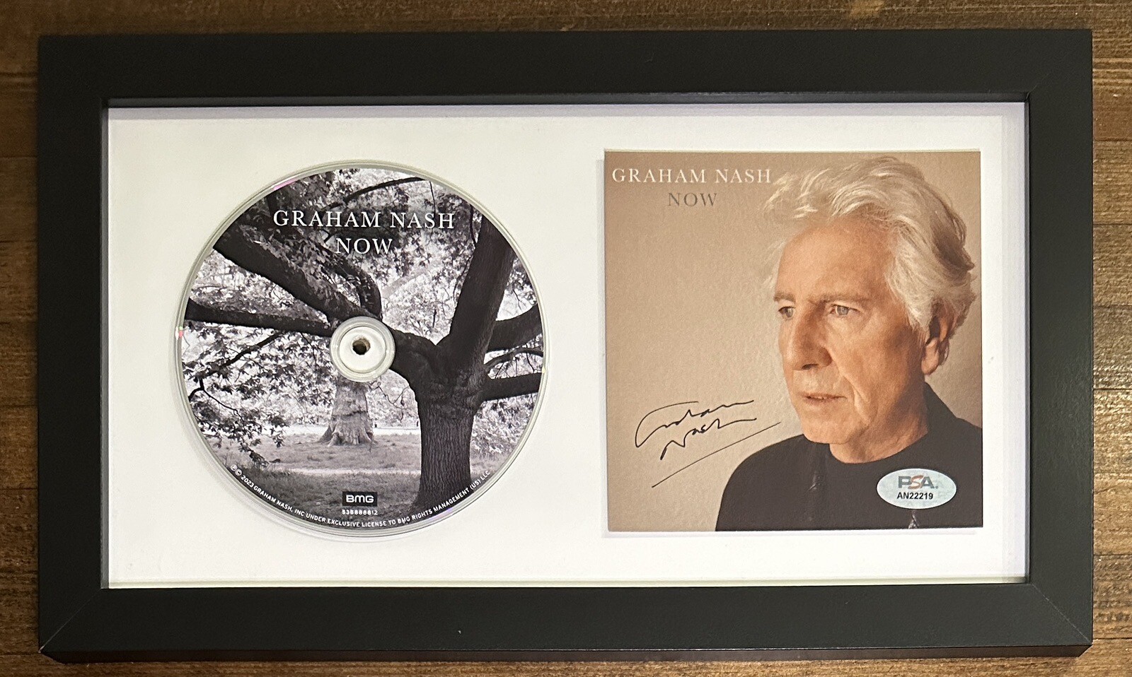 FRAMED Graham Nash Crosby Stills NOW CD & AUTOGRAPHED SIGNED PICTURE PSA DNA COA