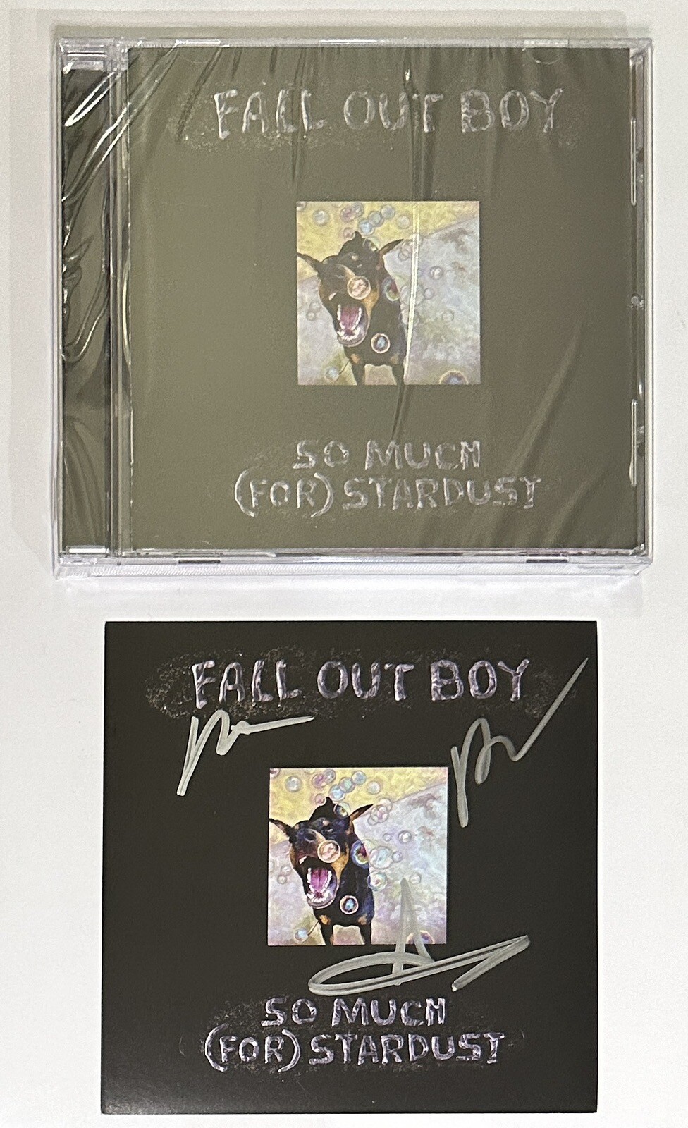 New ListingFALL OUT BOY SO MUCH FOR STARDUST AUTOGRAPH BAND SIGNED ART CARD CD PSA DNA COA