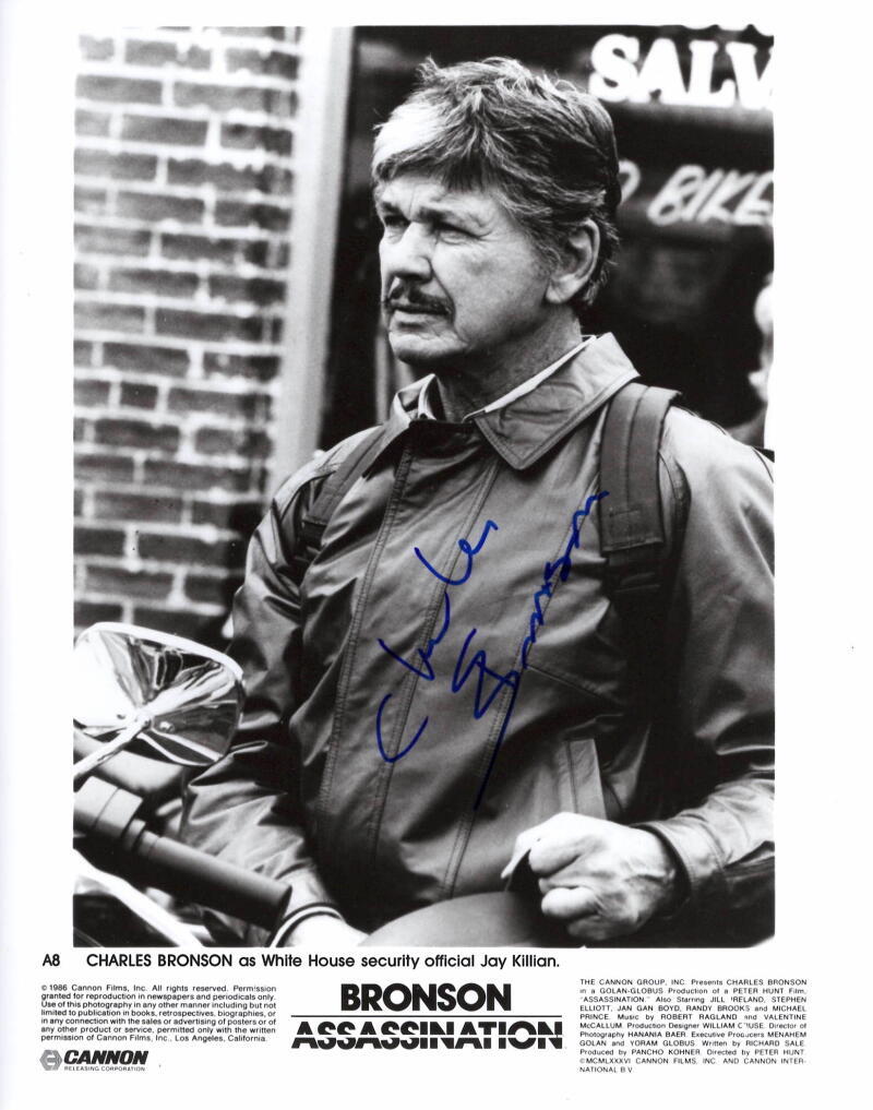 Charles Bronson Signed Autograph 8x10 Photo The Magnificent Seven Death Wish JSA