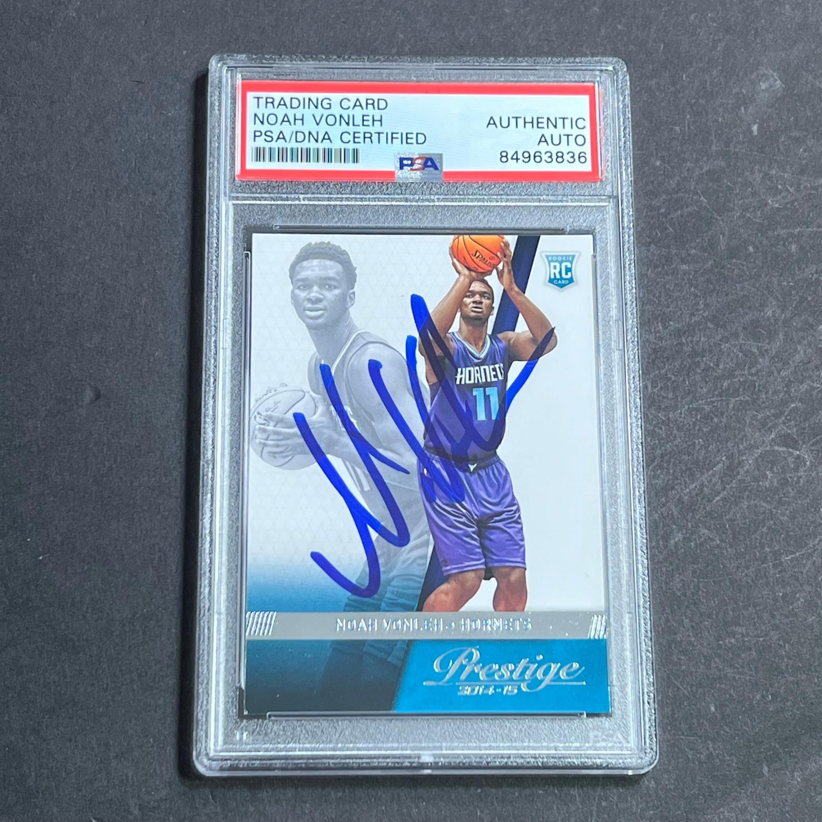 2014-15 Panini Prestige #169 Noah Vonleh Signed Card AUTO PSA/DNA Slabbed RC Hor
