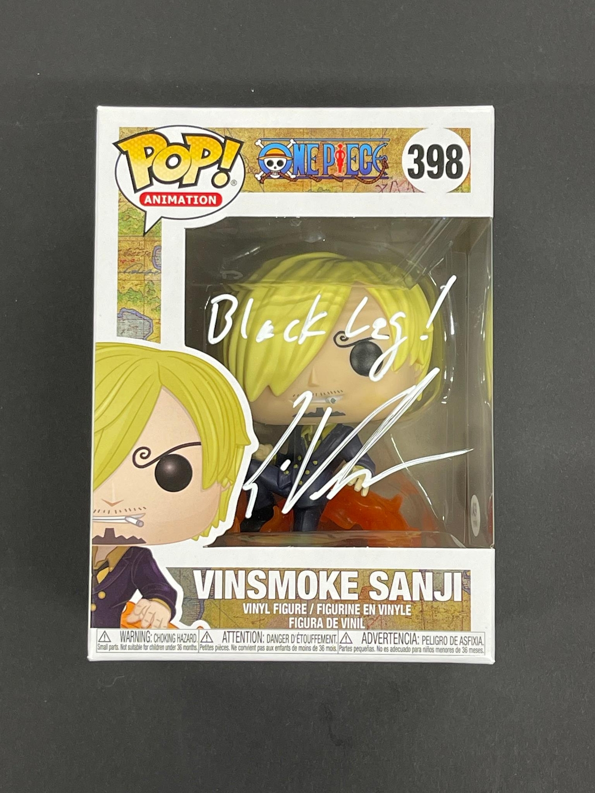 Eric Vale Signed Vinsmoke Sanji #398 Funko Pop PSA/DNA Autougraphed OnePiece
