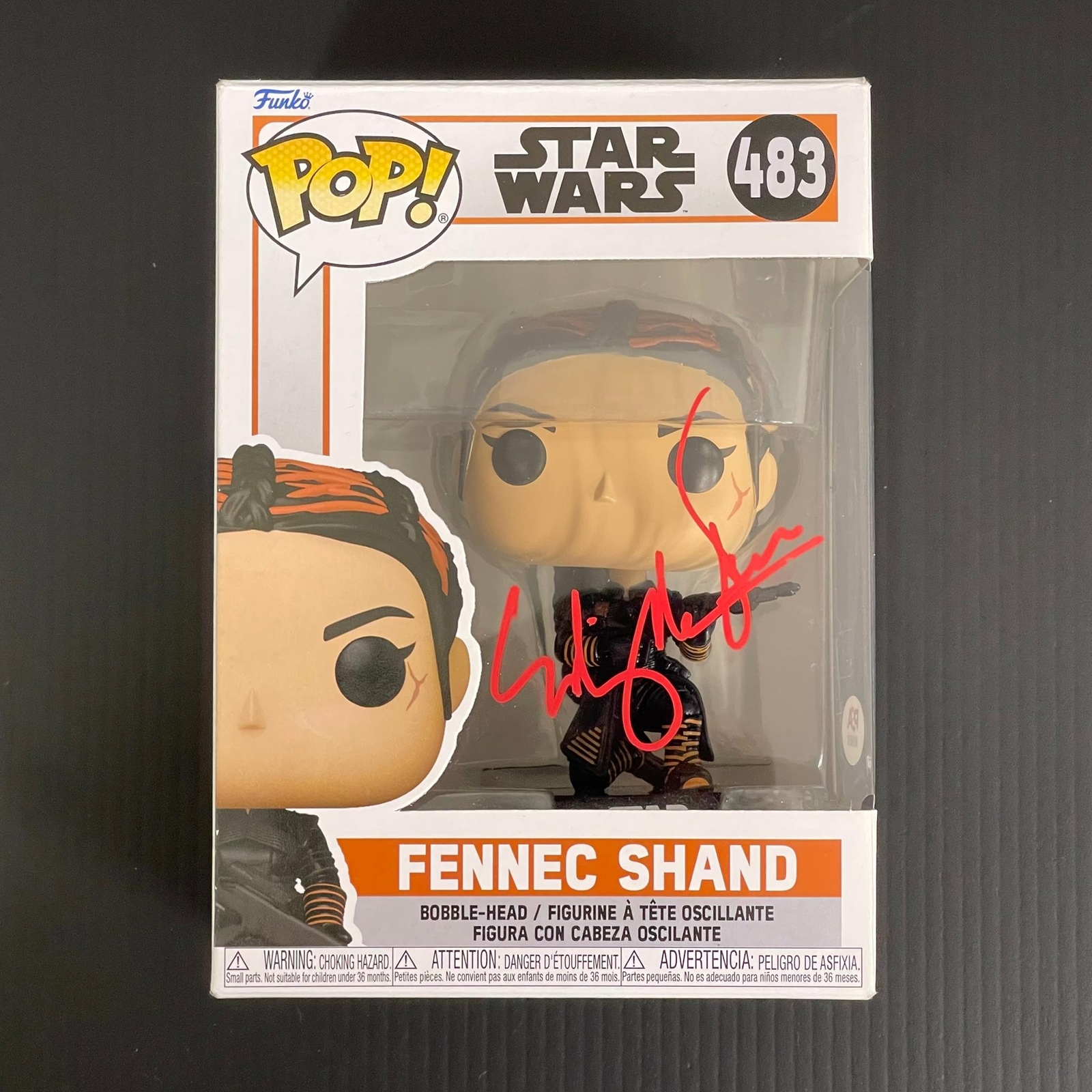 Ming-na Wen Signed Fennec Shand #483 Funko Pop PSA/DNA Auto Star Wars
