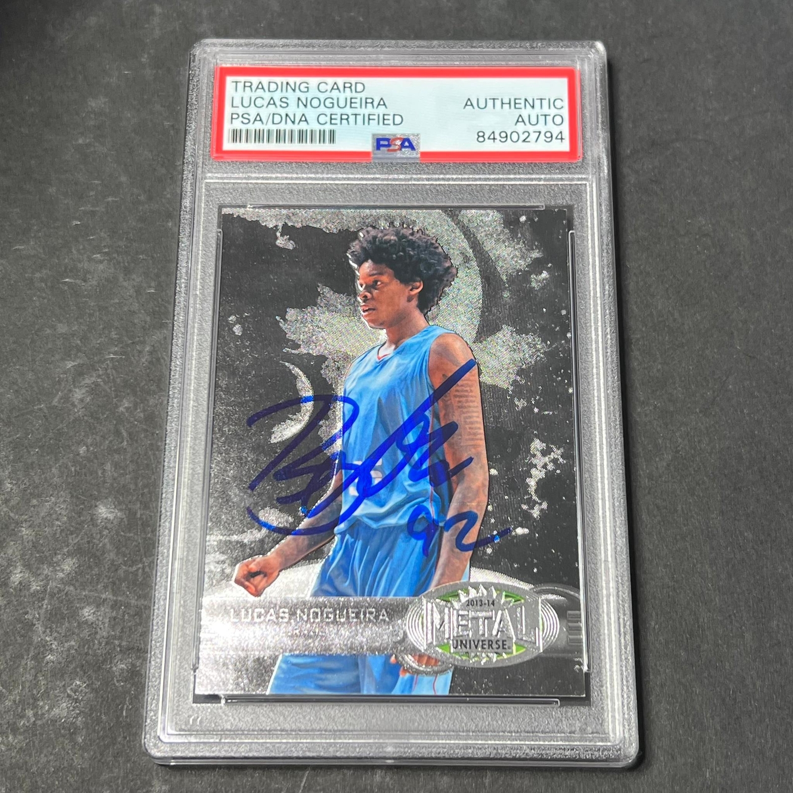 2013-14 Skybox #253 Lucas Nogueira Signed Card AUTO PSA Slabbed Brazil
