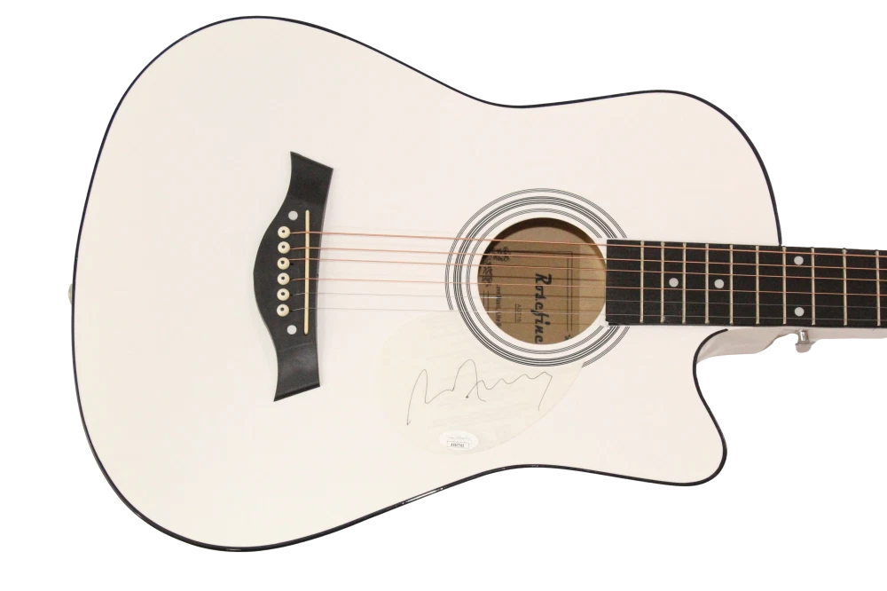 Brian Ferry Roxy Music Signed Autograph Acoustic Guitar w/ JSA COA
