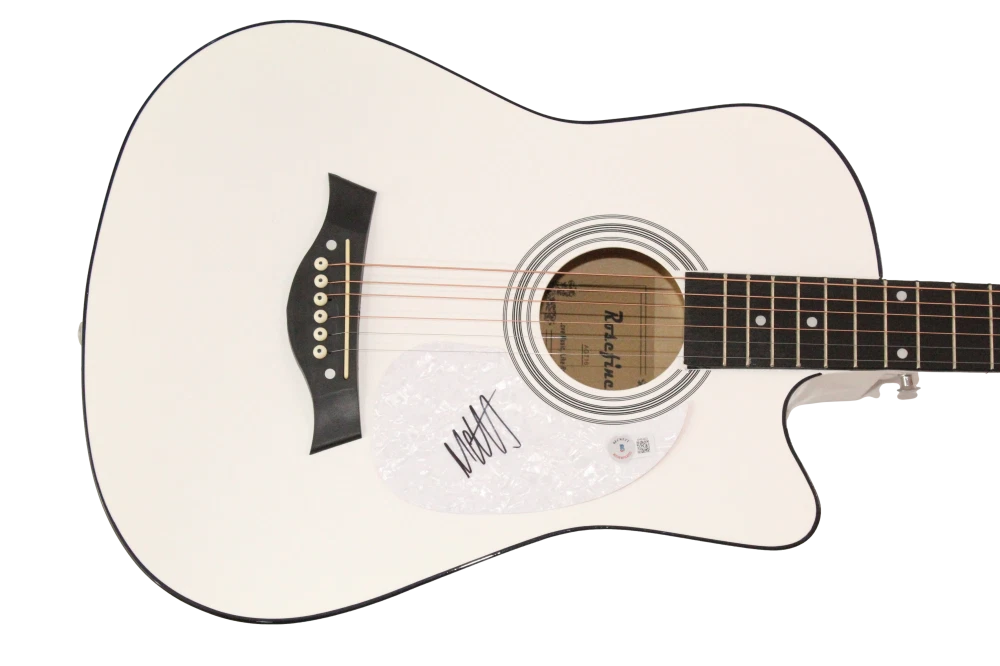 Matt Healy Signed Autograph Acoustic Guitar - the 1975 Facedown w/ Beckett COA
