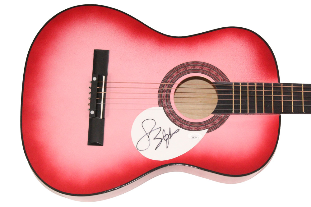 Solana Rowe aka SZA Signed Autograph Pink Acoustic Guitar - Ctrl SOS - JSA COA
