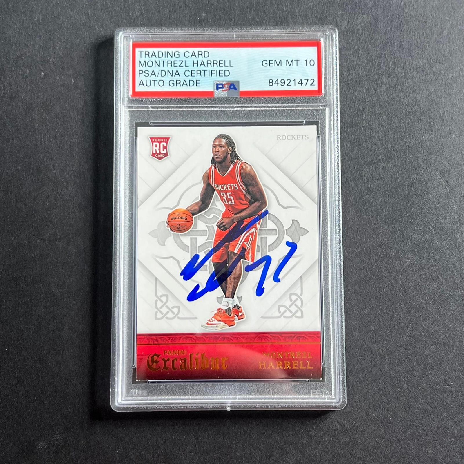 2015-16 NBA Panini Excalibur #176 Montrezl Harrell Signed Card AUTO 10 PSA Slabb
