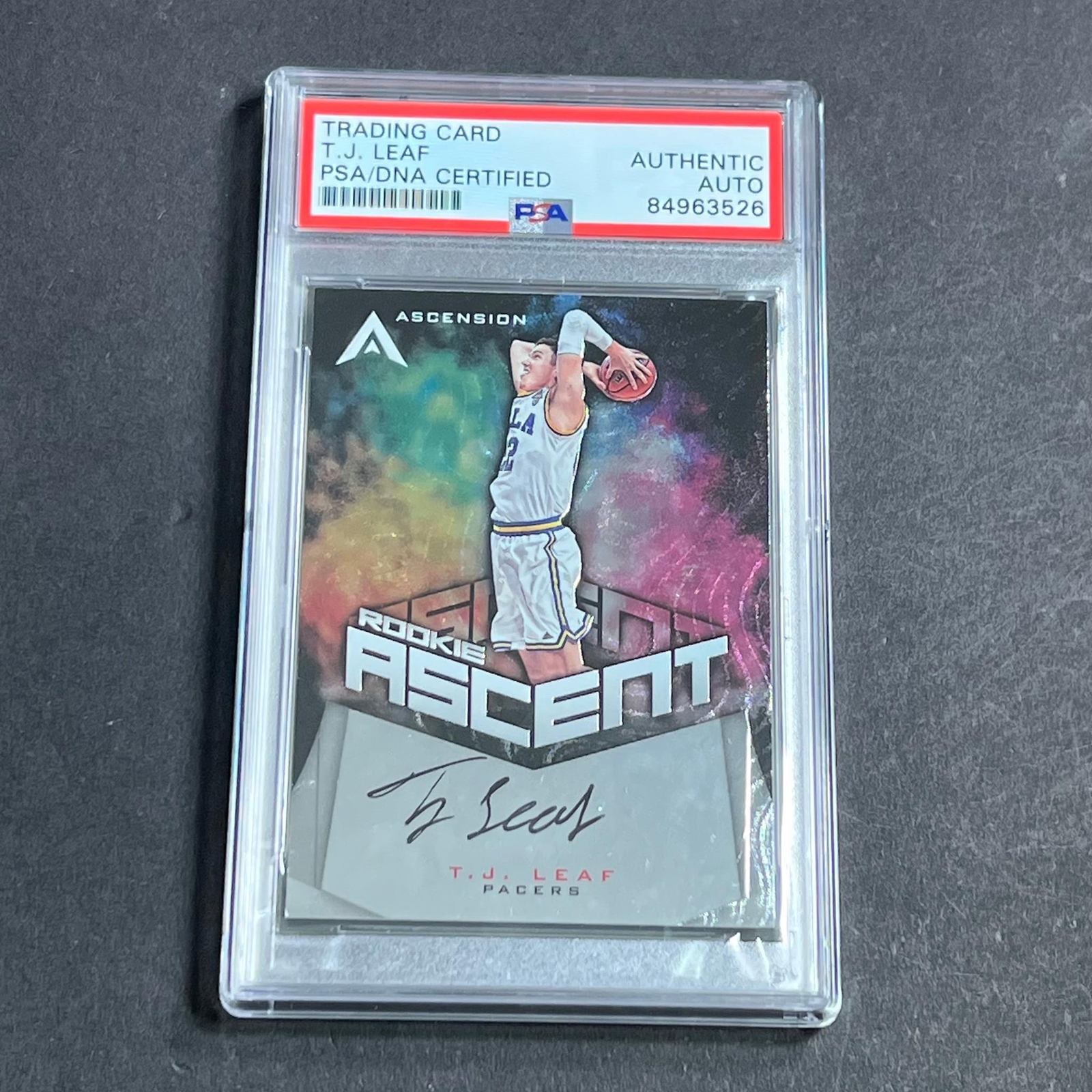 2017-18 Panini Ascension #ASC-TJL TJ Leaf Signed Card AUTO PSA Slabbed RC Pacers
