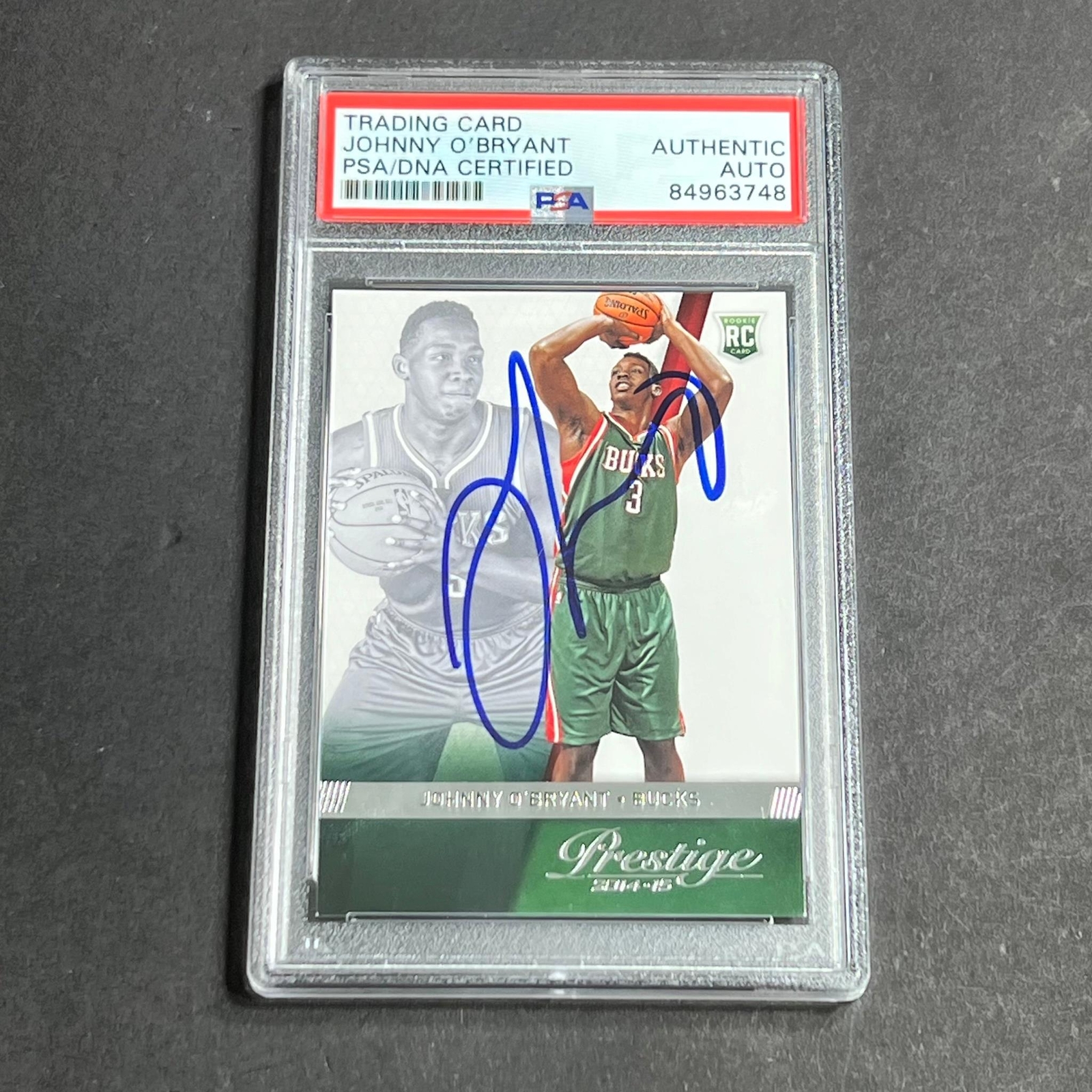2014-15 Panini Prestige #191 Johnny O'Bryant Signed Card AUTO PSA/DNA Slabbed RC
