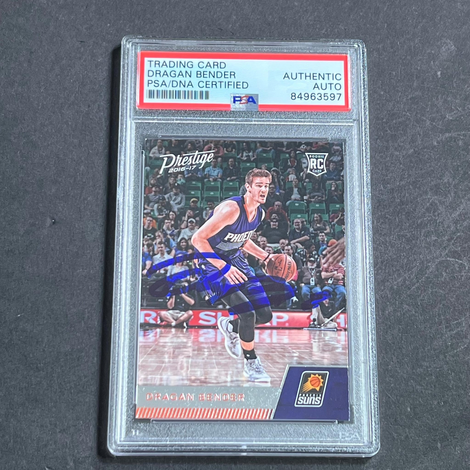 2016-17 Panini Prestige #154 Dragan Bender Signed Card AUTO PSA Slabbed RC Suns

