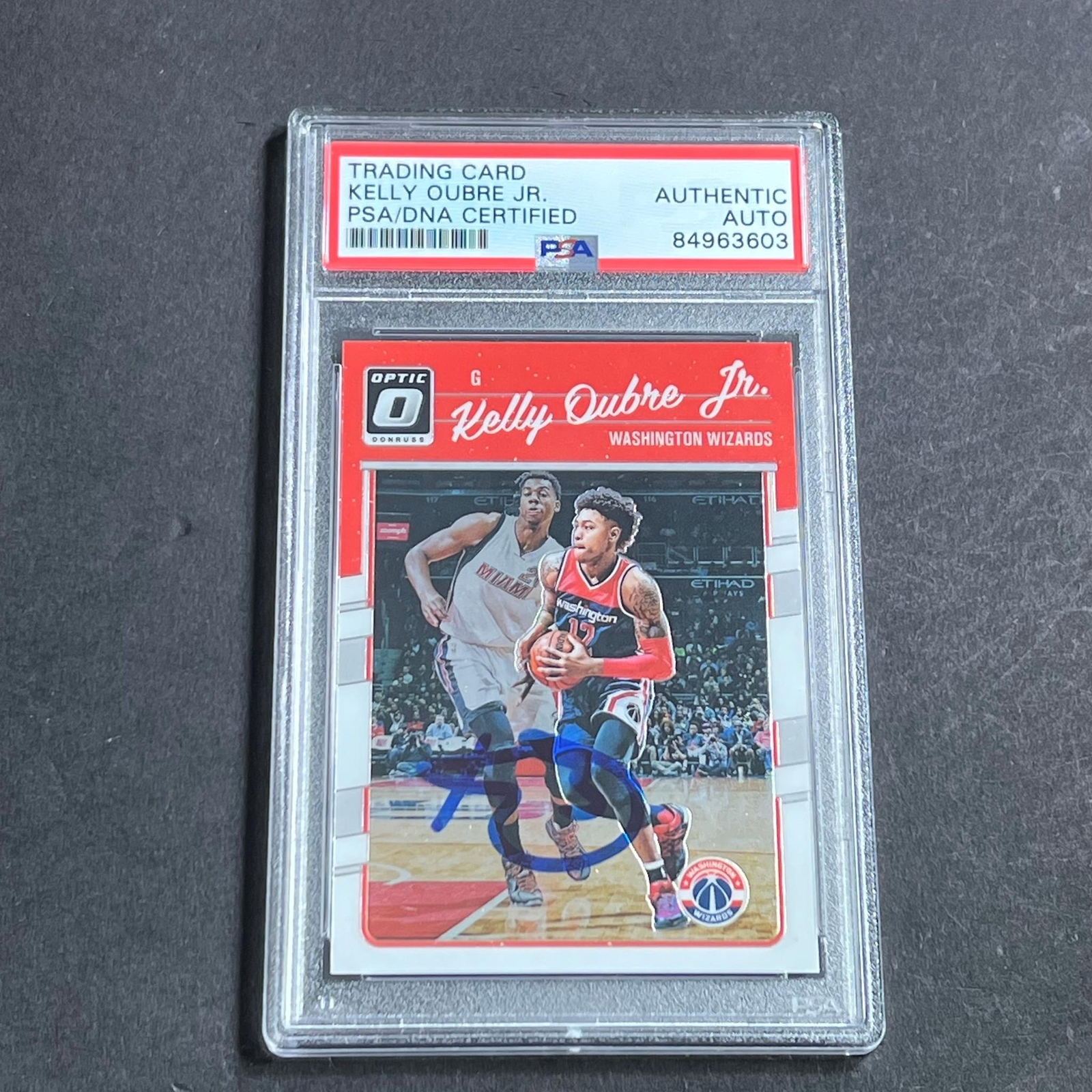 2016-17 Panini Donruss Optic #144 Kelly Oubre Jr. Signed Card AUTO PSA Slabbed W
