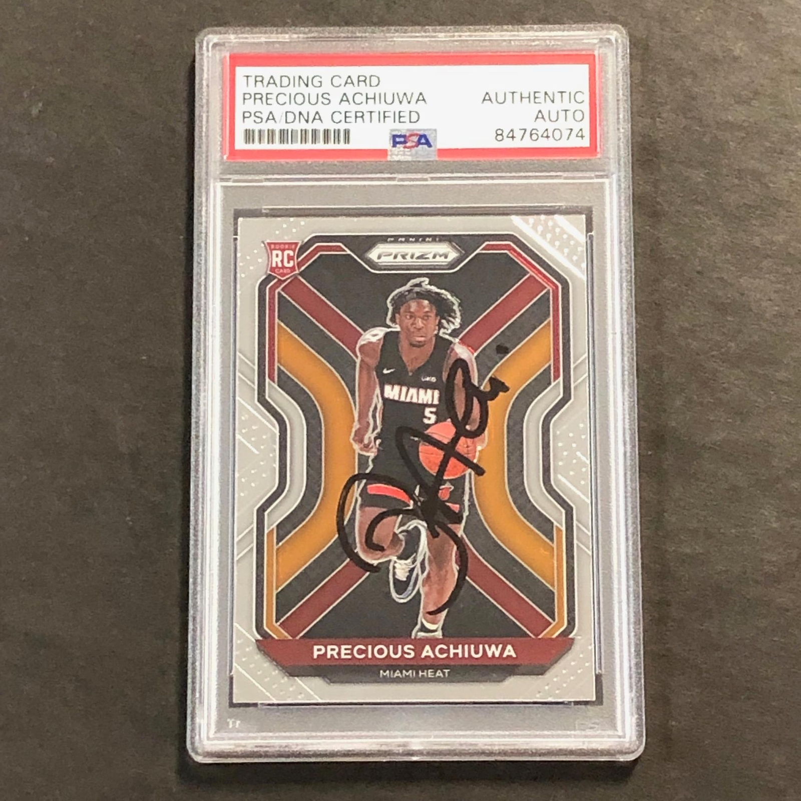 2020-21 Panini Prizm #294 PRECIOUS ACHIUWA Signed Card AUTO PSA/DNA Slabbed RC H
