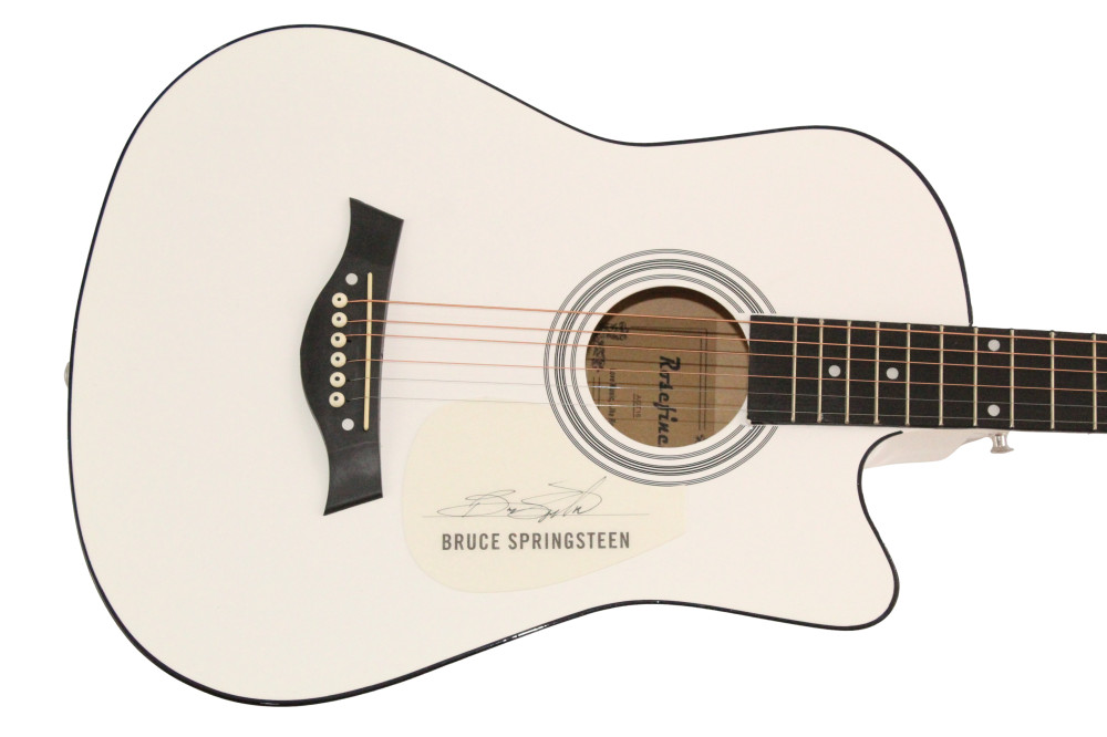 Bruce Springsteen Signed Autograph Acoustic Guitar - Greetings From Asbury Park
