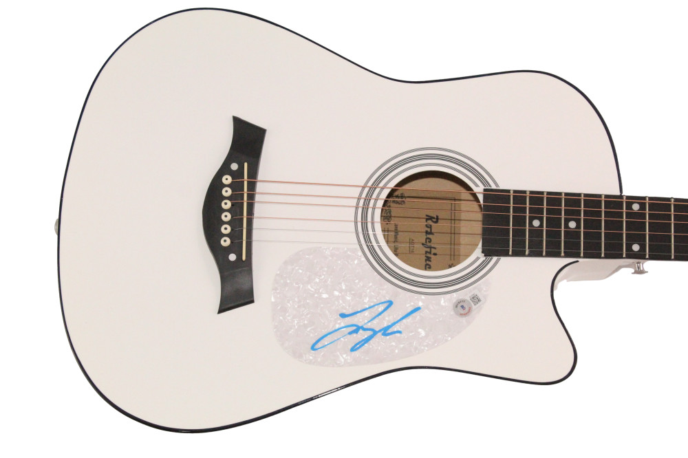 Tyler Hubbard Florida Georgia Line Signed Autograph Acoustic Guitar Beckett COA
