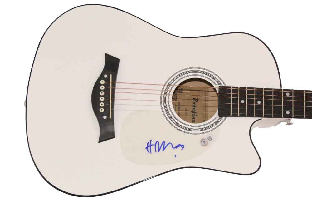 Composer Hans Zimmer Signed Autograph Acoustic Guitar w/ Beckett COA
