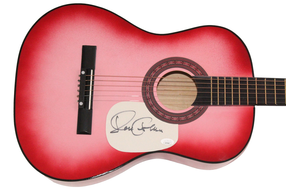 Elvis Costello Signed Autograph Pink Acoustic Guitar - Armed Forces w/ JSA COA
