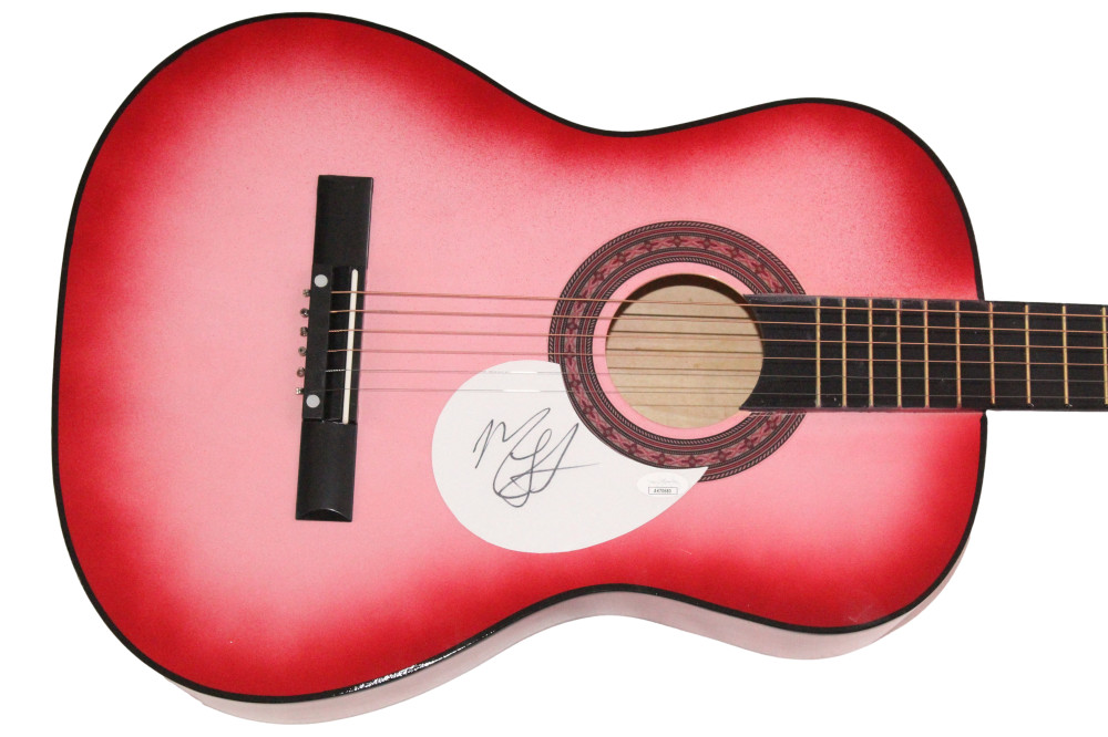 Miranda Lambert Signed Autograph Pink Acoustic Guitar Sexy Country Star JSA COA
