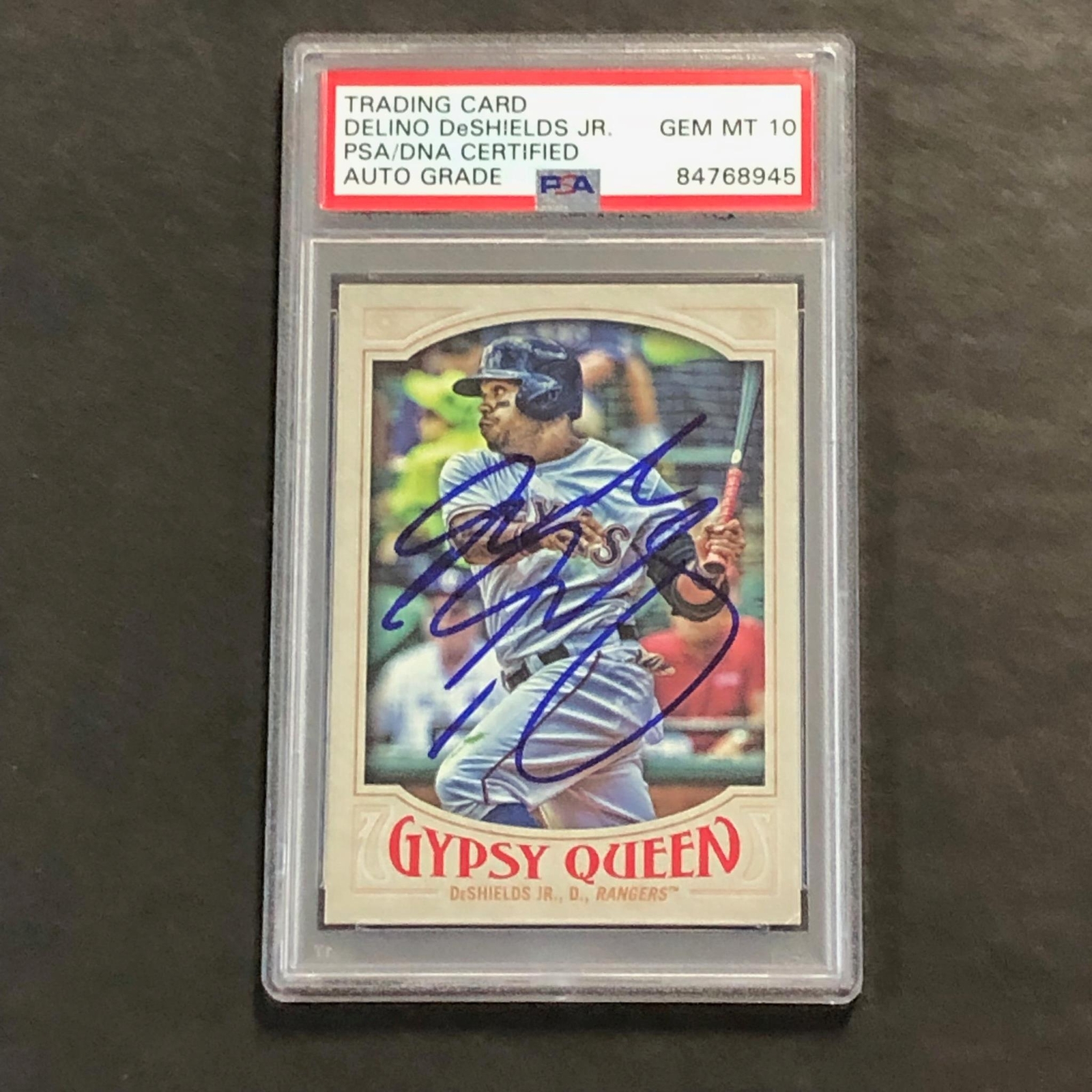 2016 Topps Gypsy Queen #206 Delino DeShields Jr. Signed Card AUTO PSA Slabbed Ra
